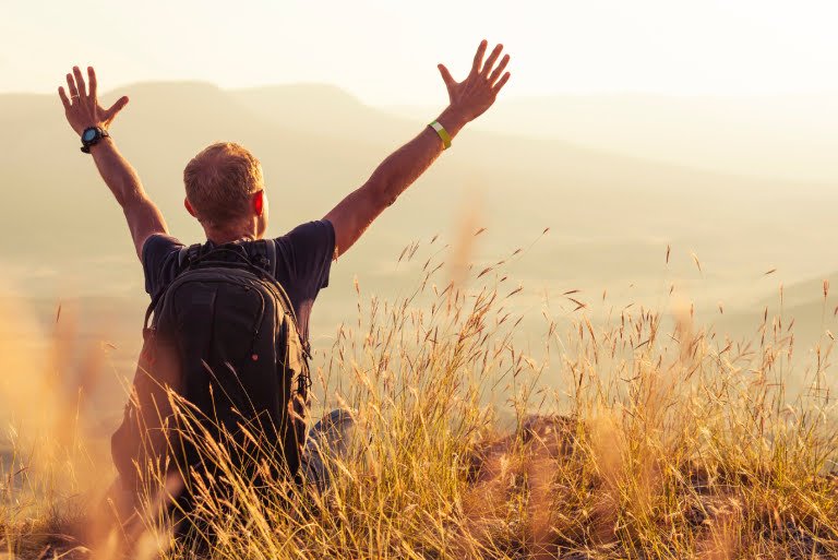 Raising hands to God
